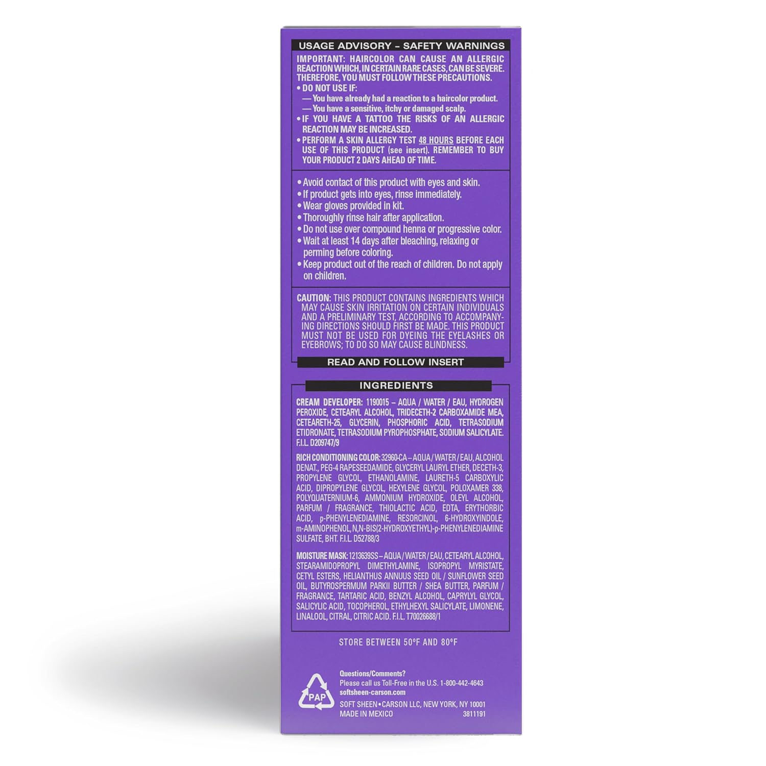 Dark & Lovely Fade Resist Permanent Hair Color, 379 Golden Bronze