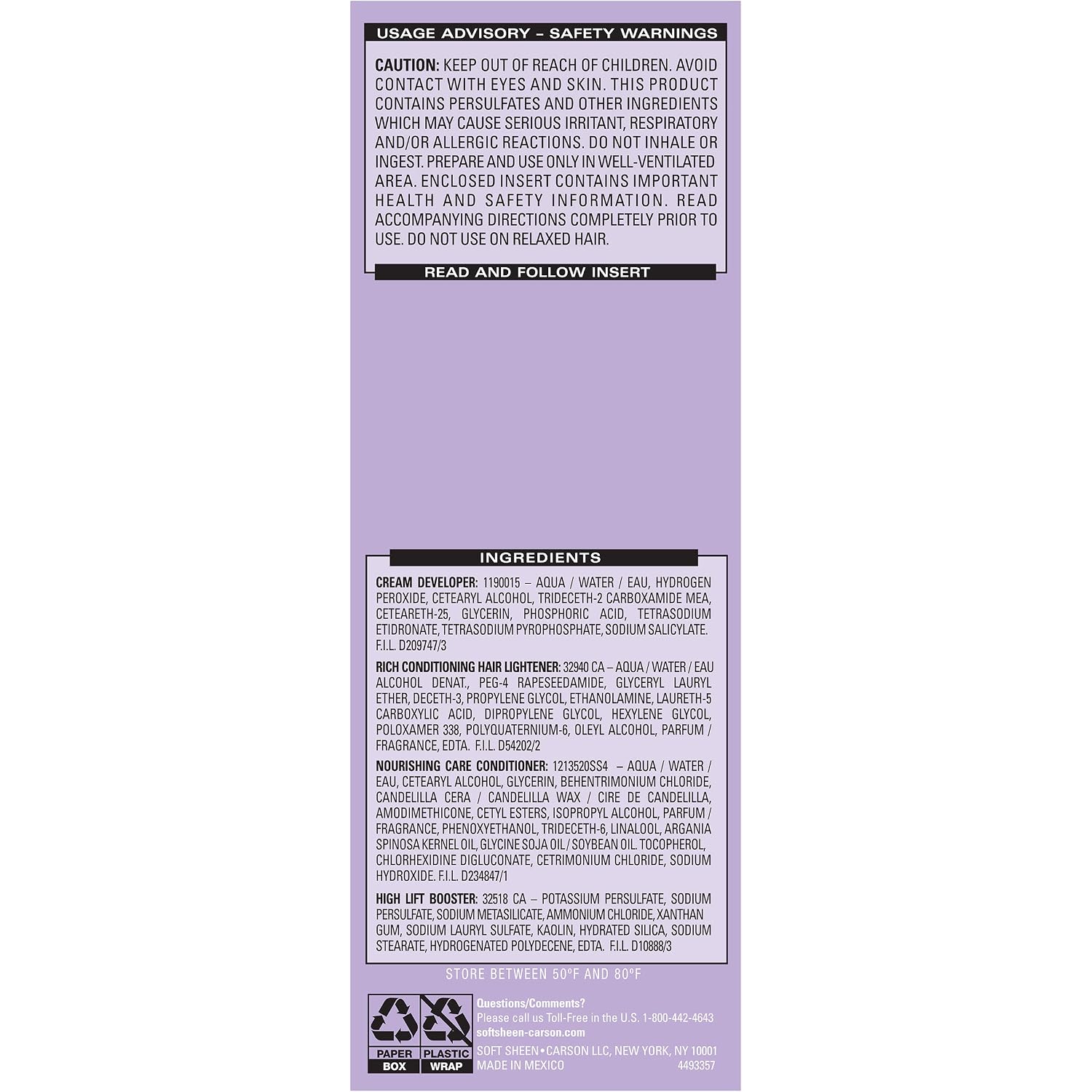 Dark & Lovely Fade Resist Permanent Hair Color, 384 Light Golden Blonde