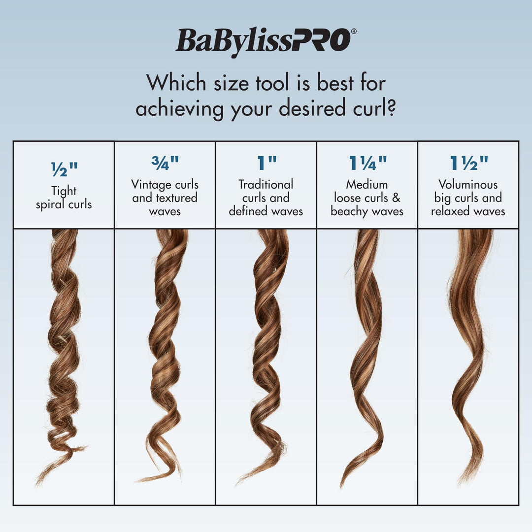 BaBylissPRO Nano Titanium 1" Spring Curling Iron