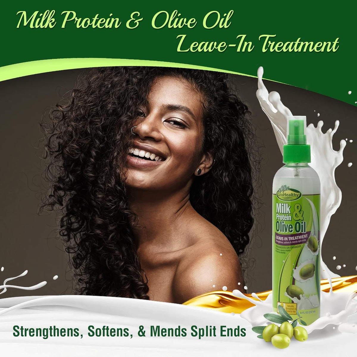 Sofn'free Gro Healthy Milk and Olive Leave-in Treatment