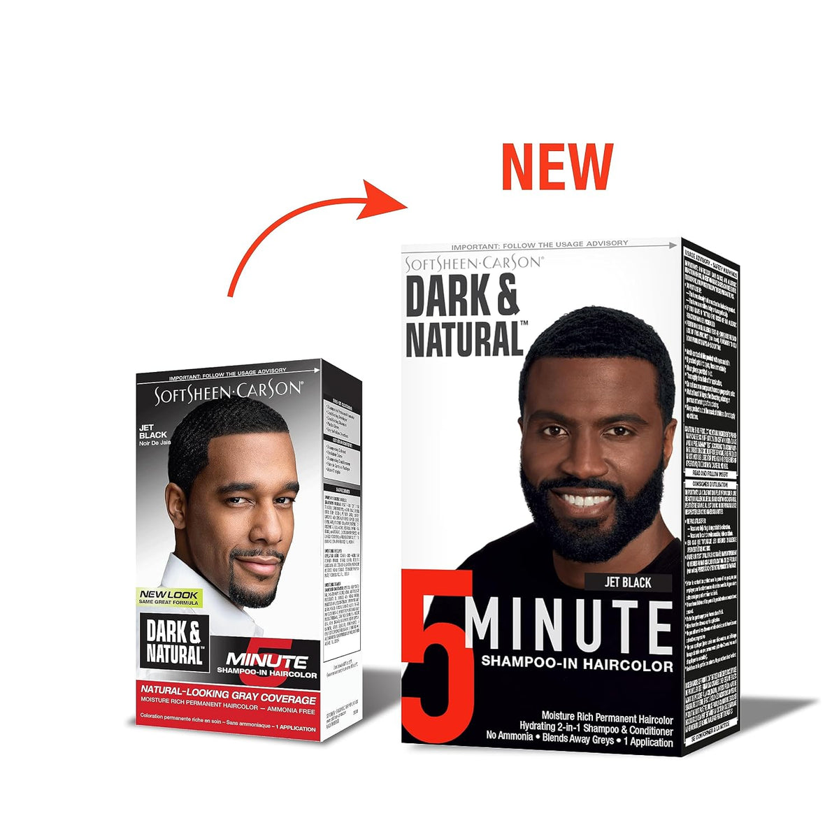 SoftSheen-Carson Dark & Natural 5 Minute Shampoo-In Haircolor, Jet Black
