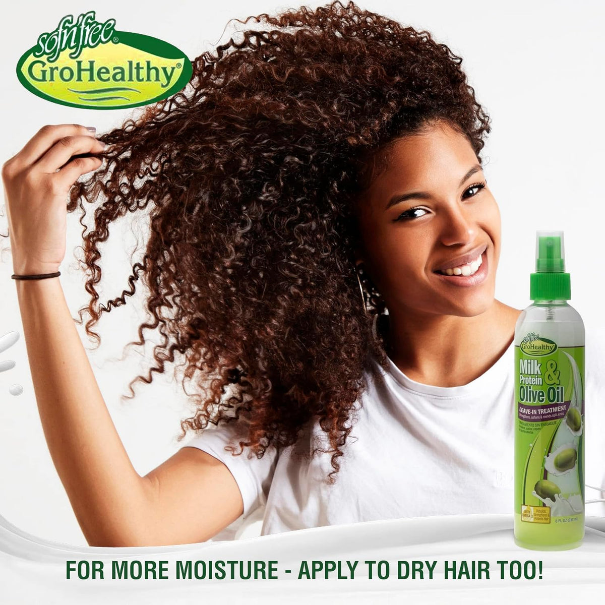 Sofn'free Gro Healthy Milk and Olive Leave-in Treatment
