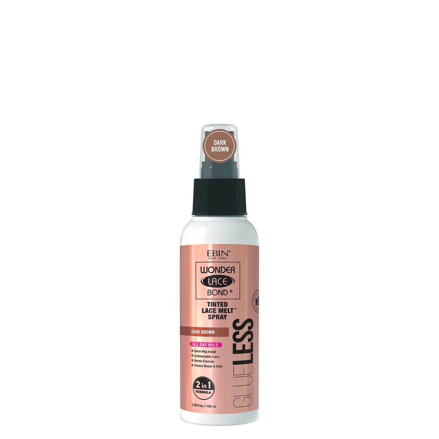 Wonder Lace Bond GLUELESS - Tinted Lace Melt Spray: Medium Brown