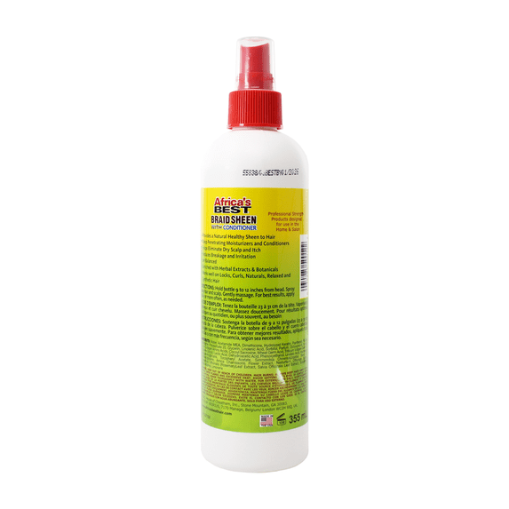 Africa Best Braid Sheen Spray with Conditioner, 12oz