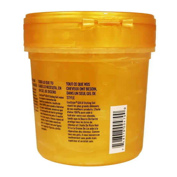 Eco Style Professional Styling Gel Black Castor & Flaxseed Oil Olive Oil And She Butter