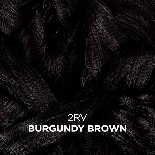 Clairol Beautiful Collection Advanced Gray Solution Hair Color, 2RV Burgundy Brown, 3oz