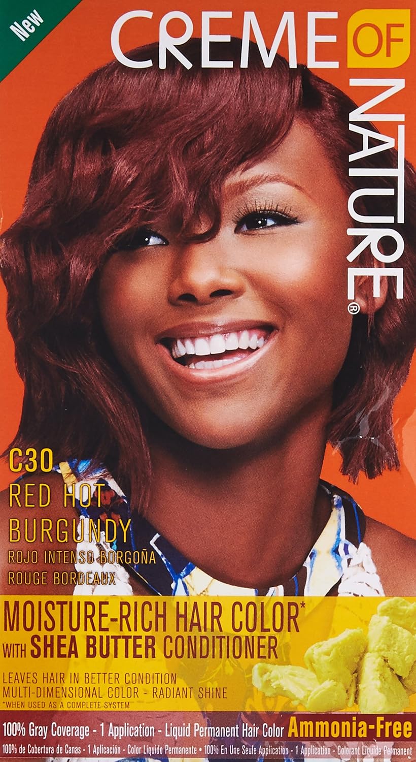 Creme of Nature Exotic Shine Permanent Hair Color - Red Hot Burgundy C30