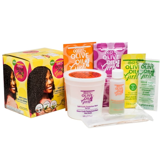Soft Curls No-Lye Creme Texture Softening System Kit