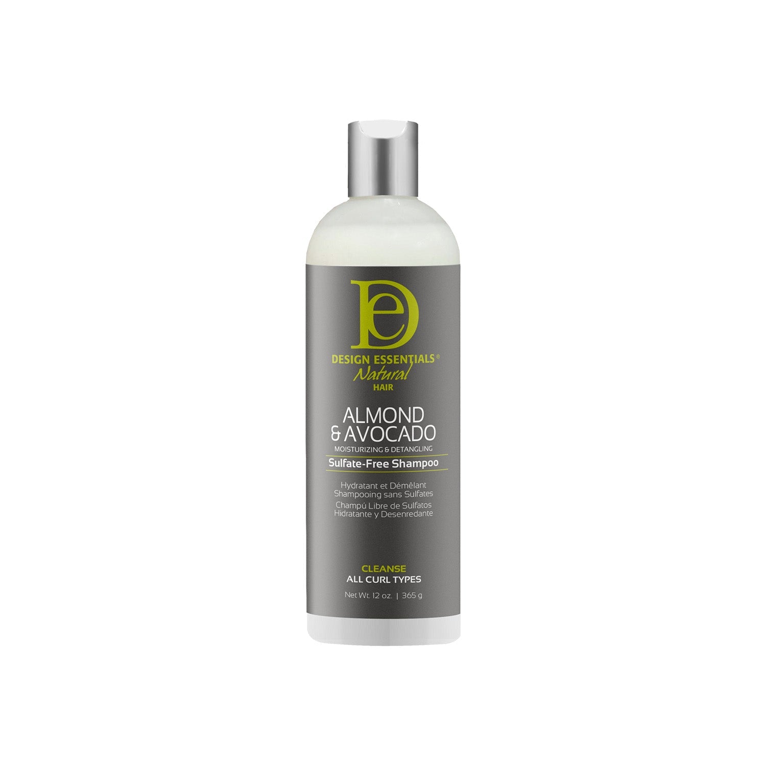 Design Essentials Almond & Avocado Moisturizing & Detangling Sulfate-Free Shampoo - 12fl oz