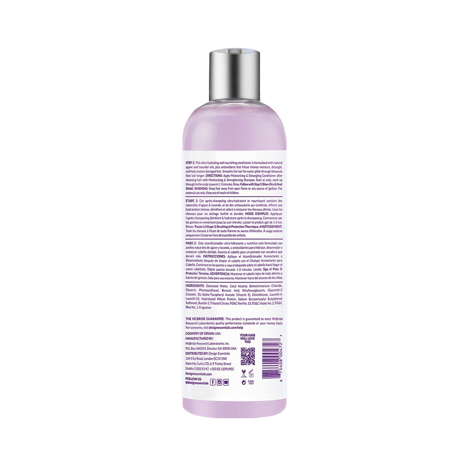 Design Essentials Agave & Lavender Moisturizing & Detangling Conditioner