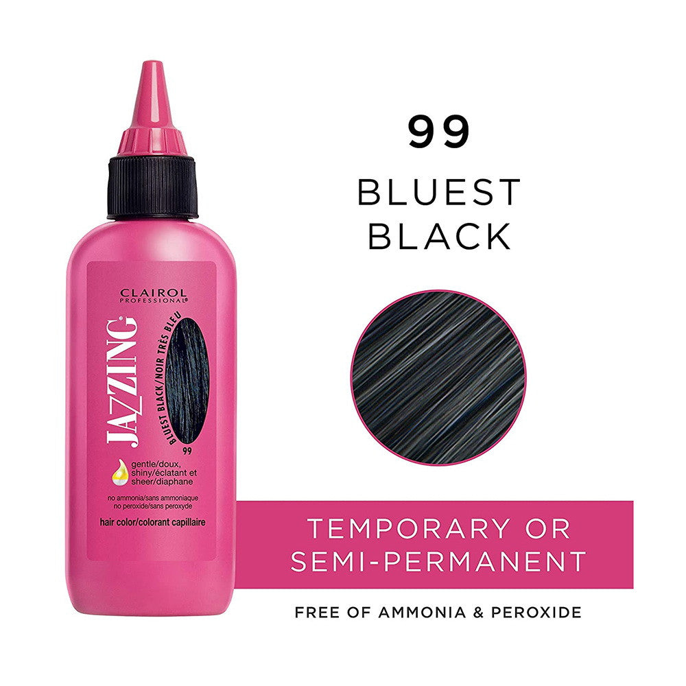 Clairol Professional Jazzing Temporary Hair Color, #99 Bluest Black, 3 Oz