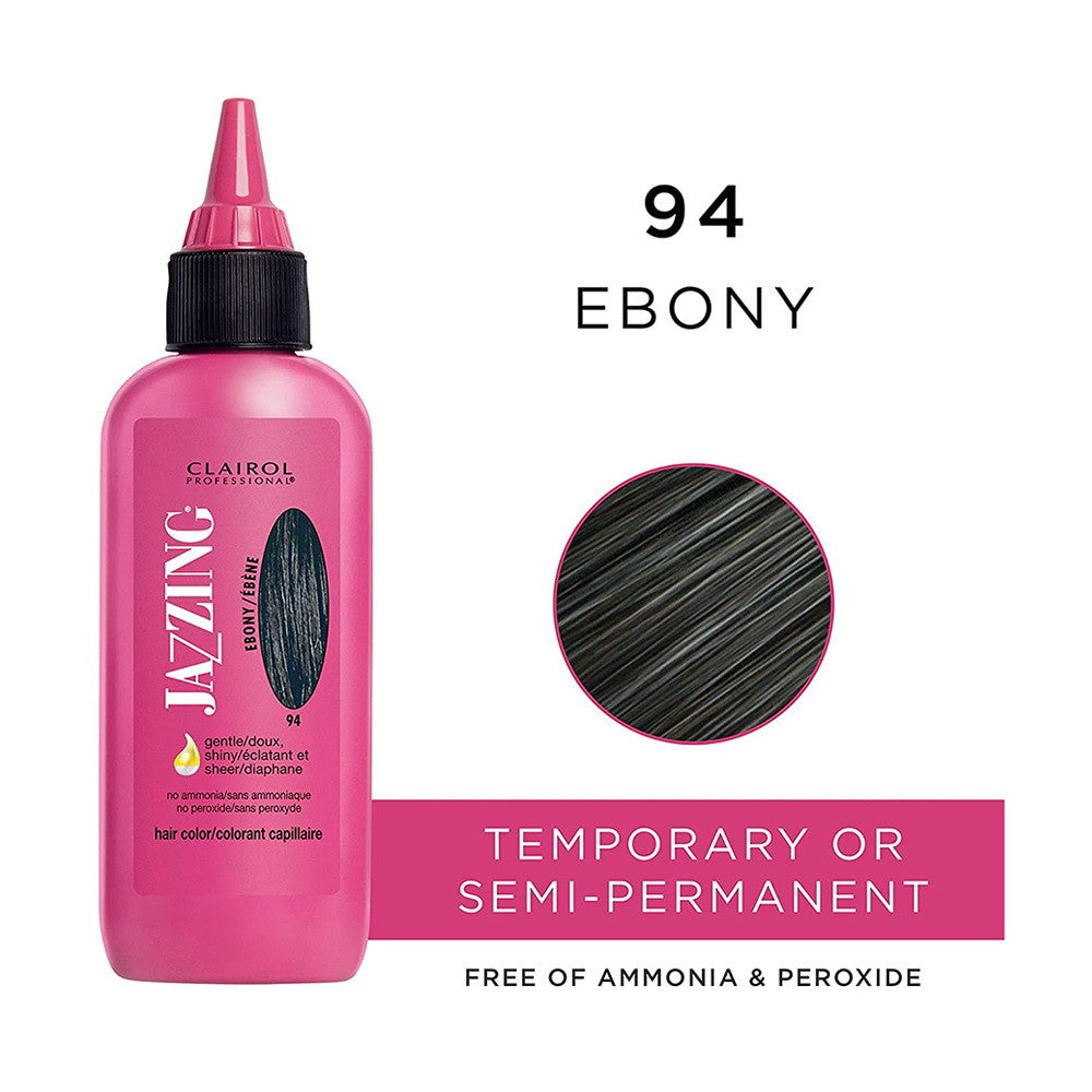 Clairol Professional Jazzing Temporary Hair Color, #94 Ebony, 3 Oz