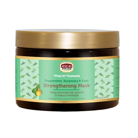 African Pride Feel It Formula Strengthening Hair Mask, Rosemary Sage, 12oz