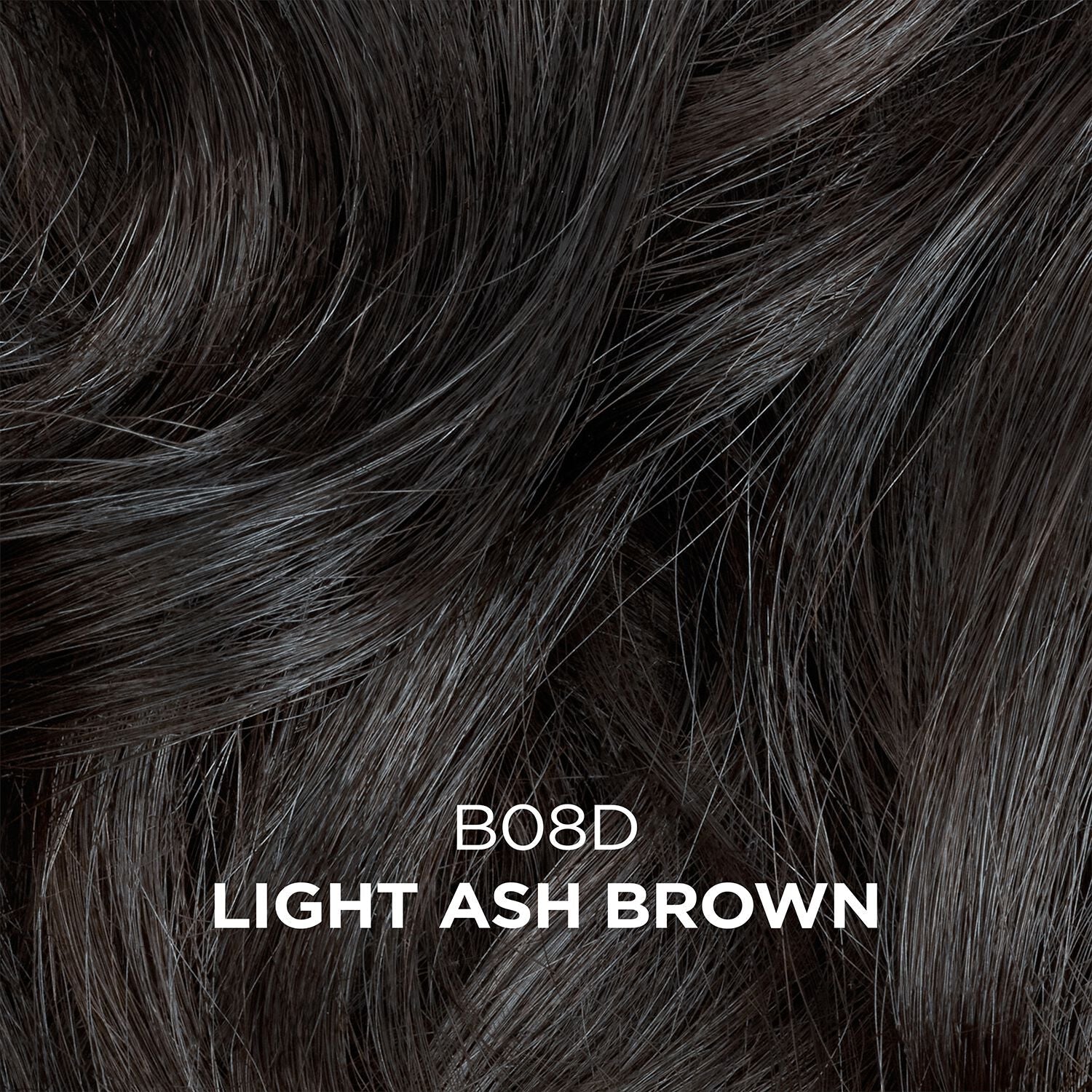 Clairol Beautiful Collection Advanced Gray Solution Hair Color, B08D Light Ash Brown, 3oz