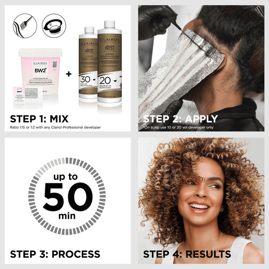 Clairol Professional BW2+ Dedusted Extra Strength Powder Lightener 32 oz