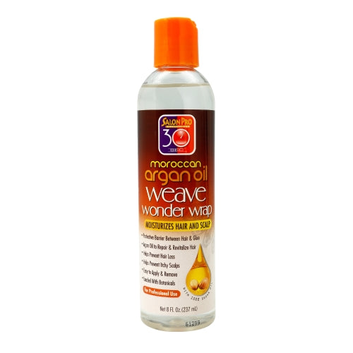 Salon Pro Argan Oil Weave Wonder Wrap 8oz CLEAR