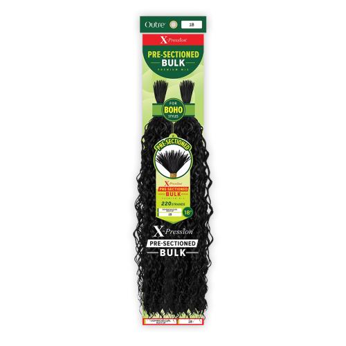 Outre Braids X-Pression Pre-Sectioned Dominican Curl Bulk 18"