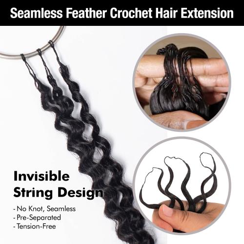 Outre Human Hair Crochet Braids X-Pression Feather Crochet Water 18"