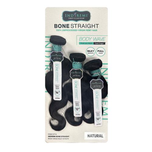 Bobbi Boss Unprocessed Virgin Remy Human Hair Weave Indiremi 3 Bundles Bone Body Wave