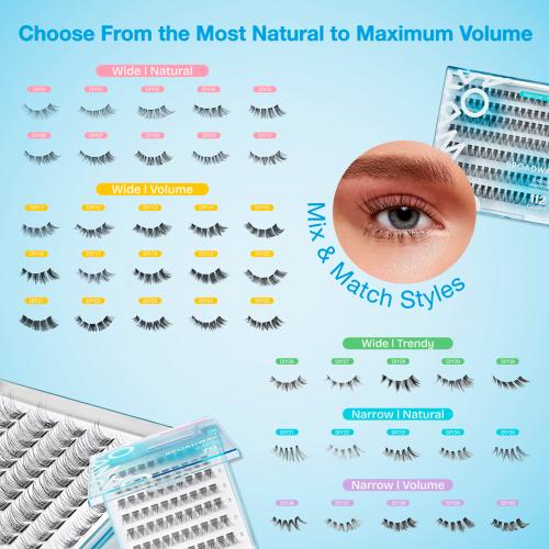 Broadway Diy Cluster Narrow Volume Eyelashe - DIY37
