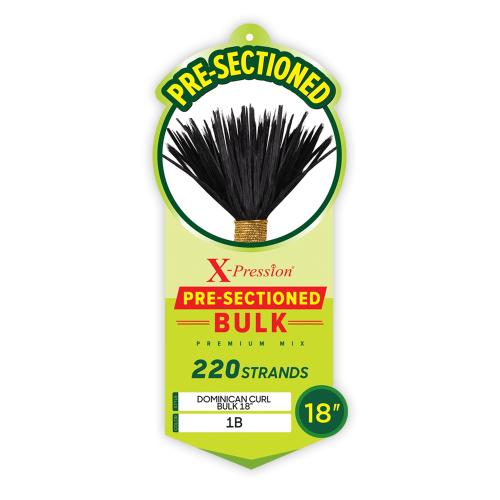 Outre Braids X-Pression Pre-Sectioned Dominican Curl Bulk 18"