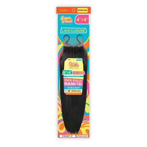 Outre Unprocessed Remy Human Hair HD Lace Closure Sugar Punch 4X4 Straight
