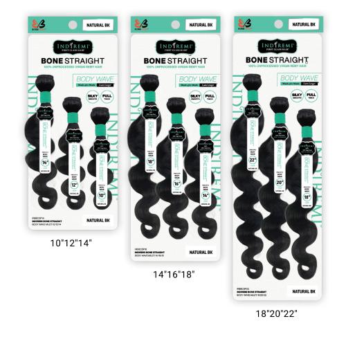 Bobbi Boss Unprocessed Virgin Remy Human Hair Weave Indiremi 3 Bundles Bone Body Wave