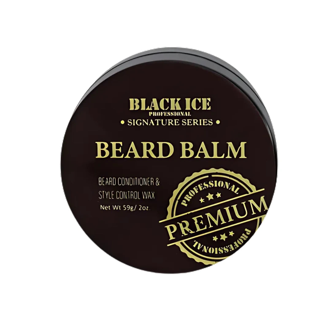 Black Ice Professional Beard Balm - Conditioning & Styling Beard Care – 2oz