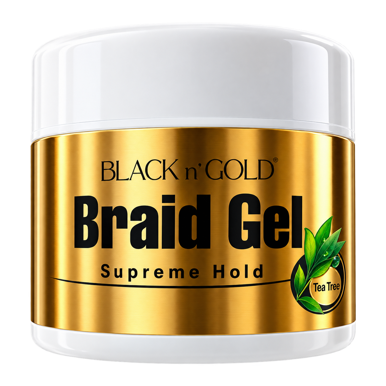 Black n' Gold Braid Gel Surpreme Hold