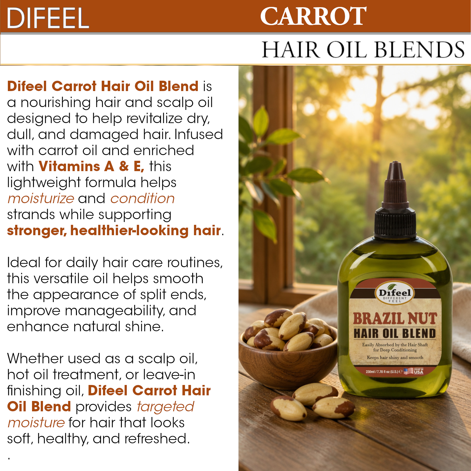 Difeel Carrot Hair Oil