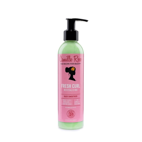 Camile Rose Fresh Curl Revitalizing Hair Smoother with Avocado Oil & Castor Oil, 8oz