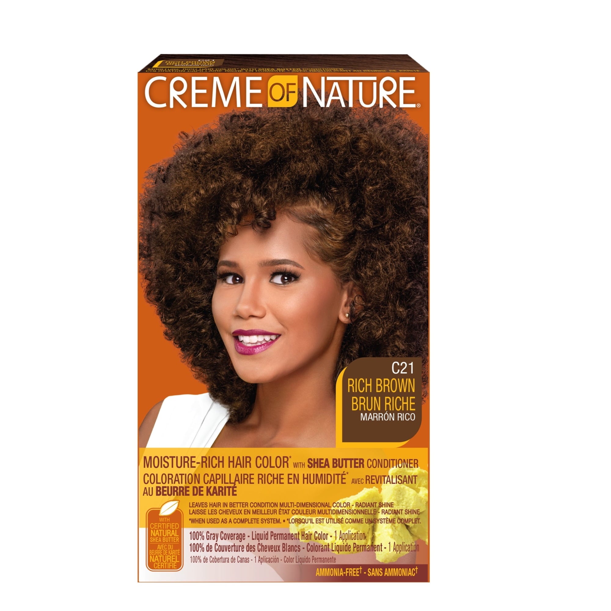 Creme of Nature Exotic Shine Permanent Hair Color -  Rich Brown C21