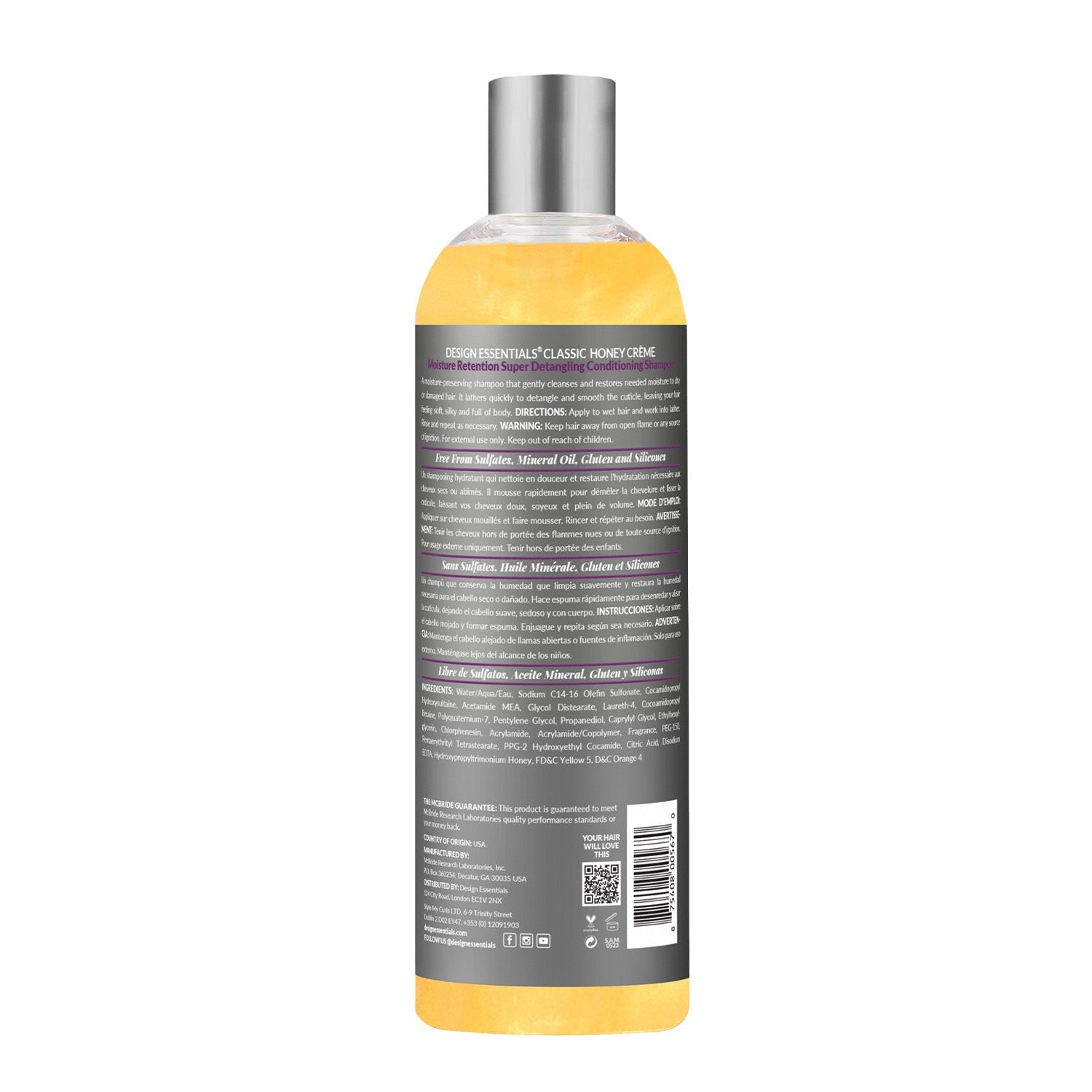 Design Essentials Honey Crème Moisture Retention Shampoo