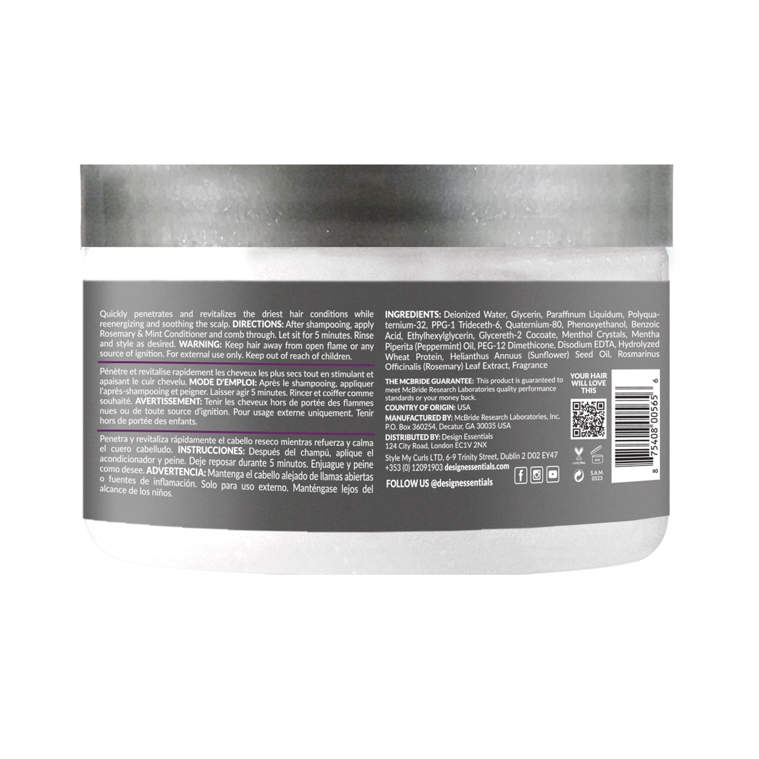 Design Essentials Rosemary & Mint Stimulating Super Moisturizing Conditioner