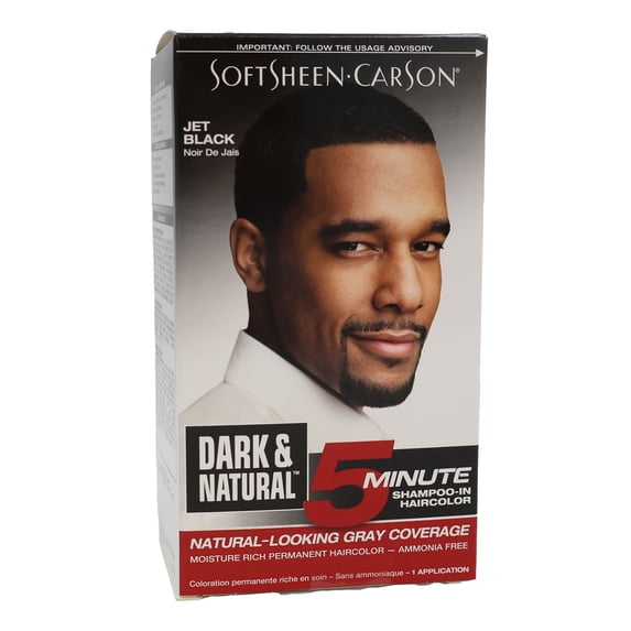 Dark & Natural Permanent Haircolor, 5 Minute, Jet Black