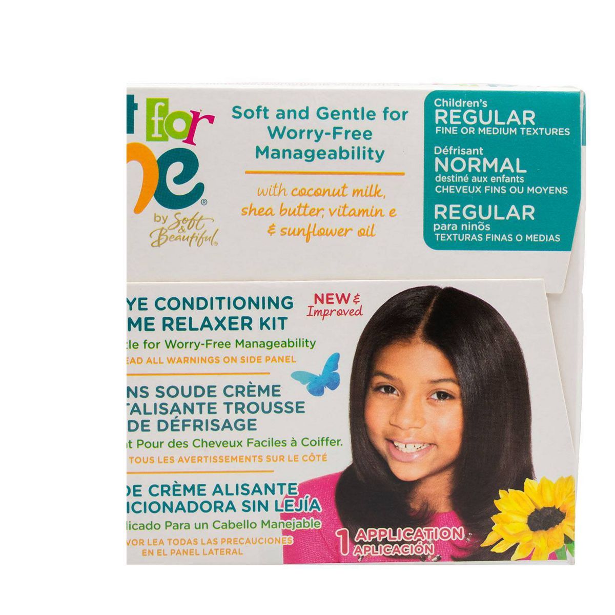 Just For Me No-Lye Conditioning Crème Relaxer Kit - Textured Hair, All Hair Types