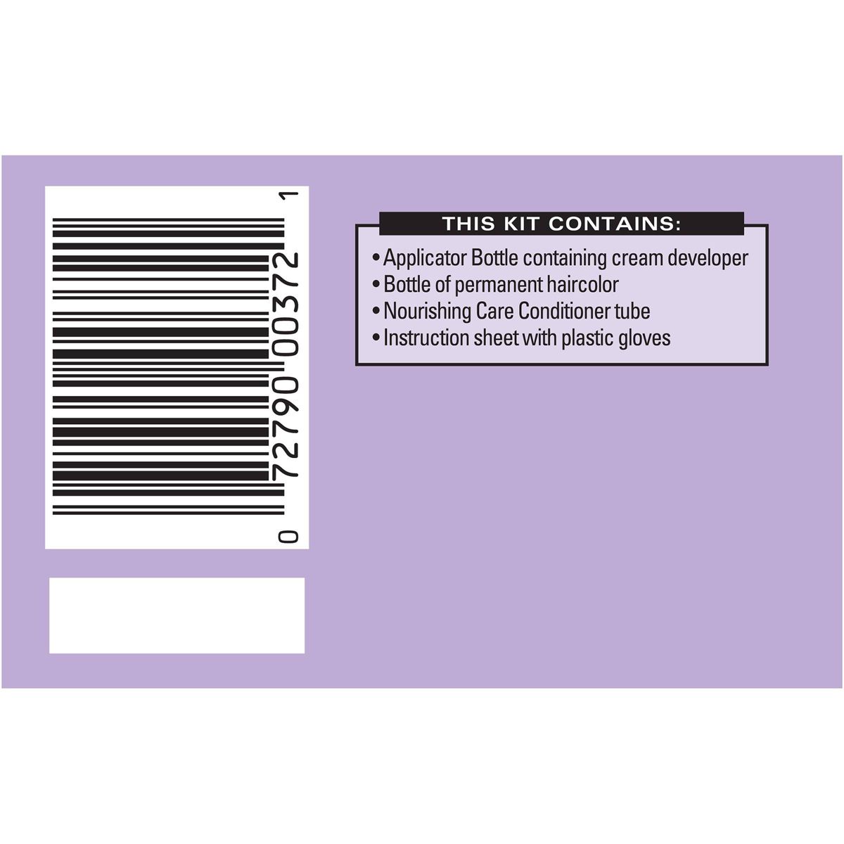 Dark & Lovely Fade Resist Permanent Hair Color, 372 Natural Black