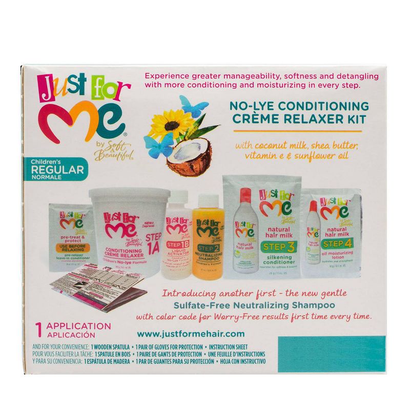 Just For Me No-Lye Conditioning Crème Relaxer Kit - Textured Hair, All Hair Types