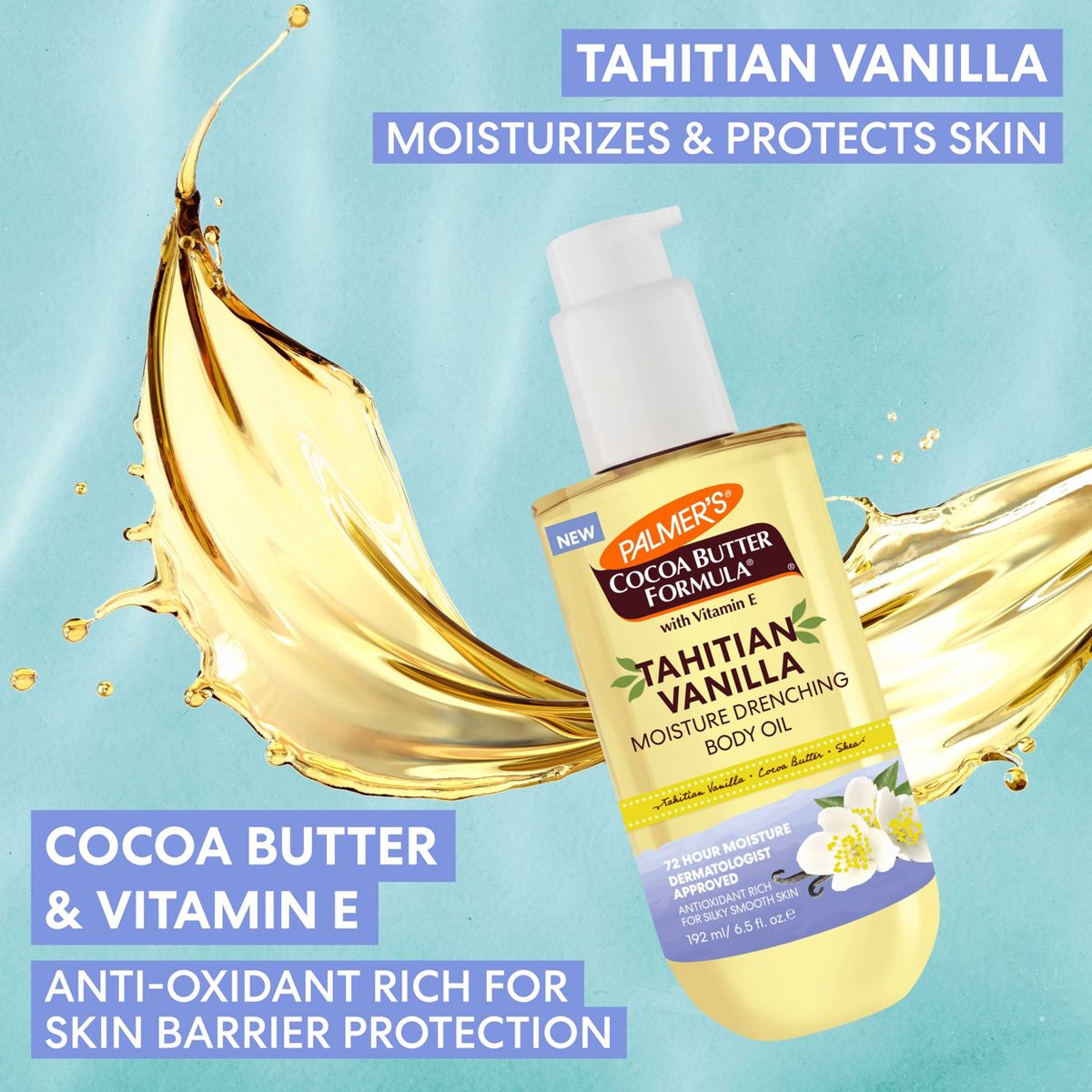 Palmer's Moisture Drenching Body Oil - Tahitian Vanilla - 6.5oz