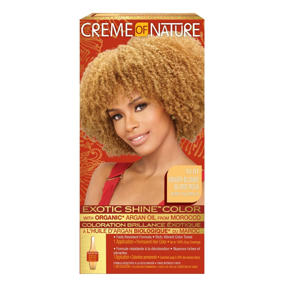 Creme of Nature Exotic Shine Permanent Hair Color - Ginger Blonde 10.01