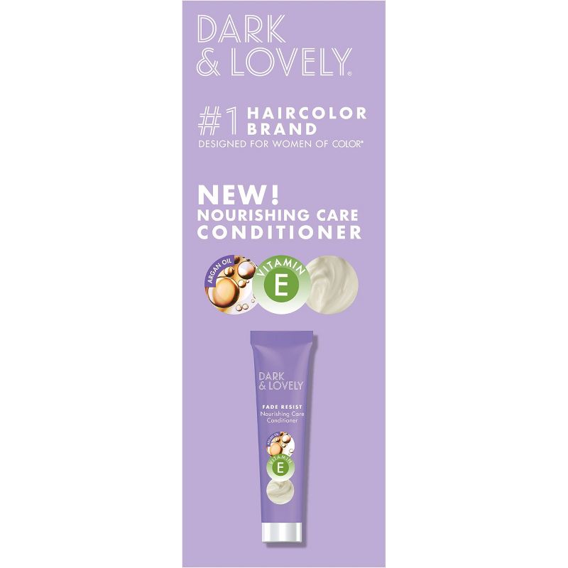 Dark & Lovely Fade Resist Permanent Hair Color, 372 Natural Black