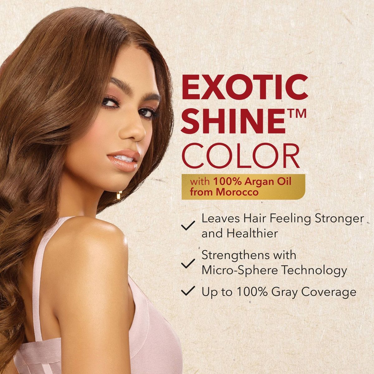 Creme of Nature Exotic Shine Permanent Hair Color - Medium Warm Brown 7.3 - 4.47oz