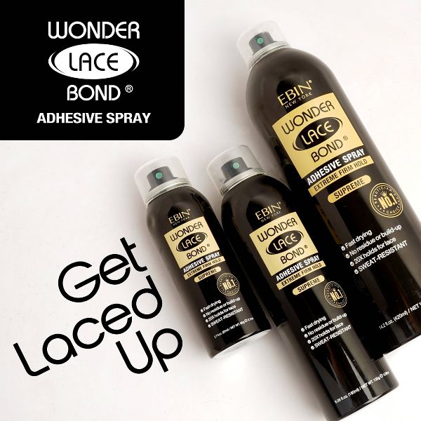 Ebin Wonder Lace Bond Adhesive Spray Extreme Firm Hold Supreme