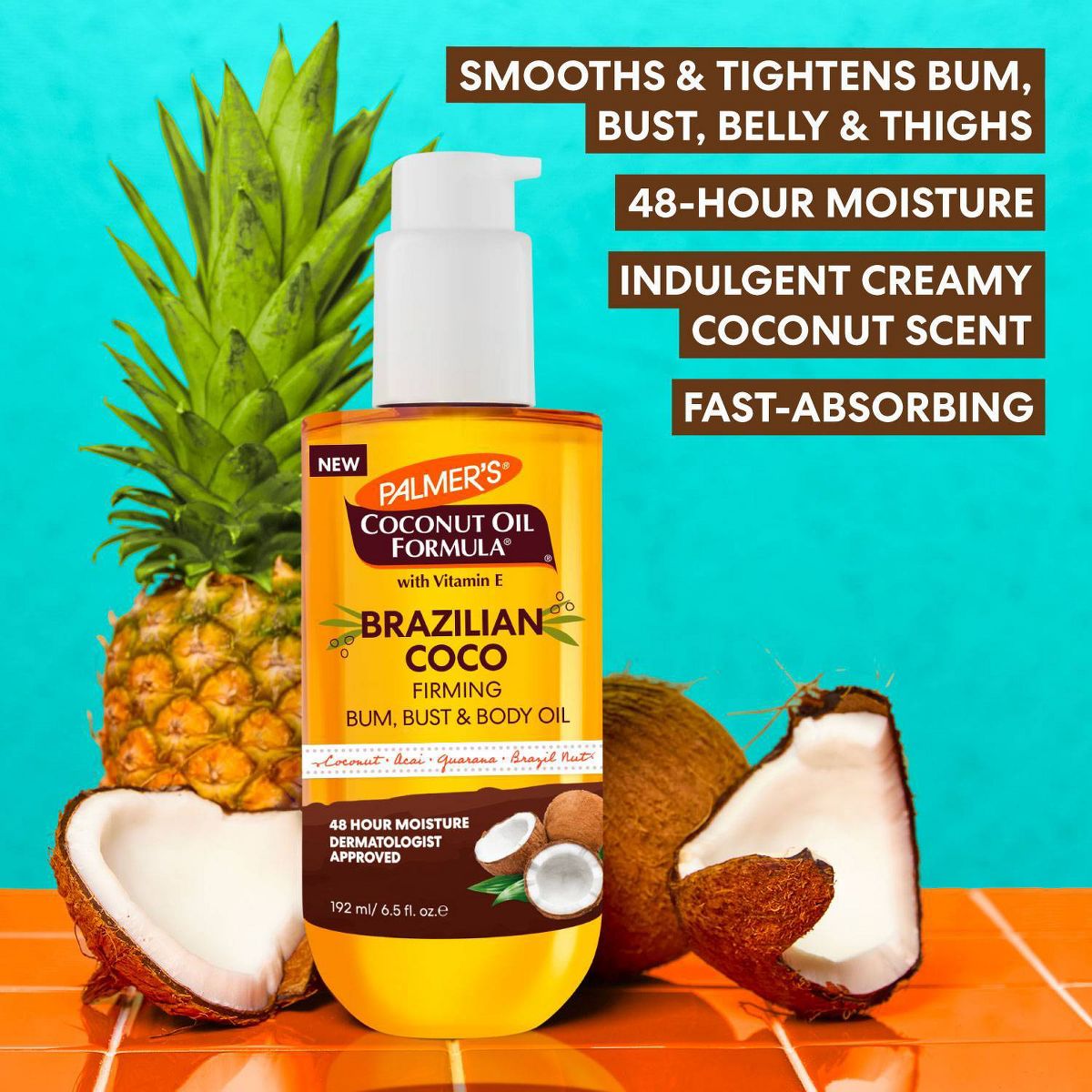 Palmer's Brazilian Coco Firming Oil - 6.5oz
