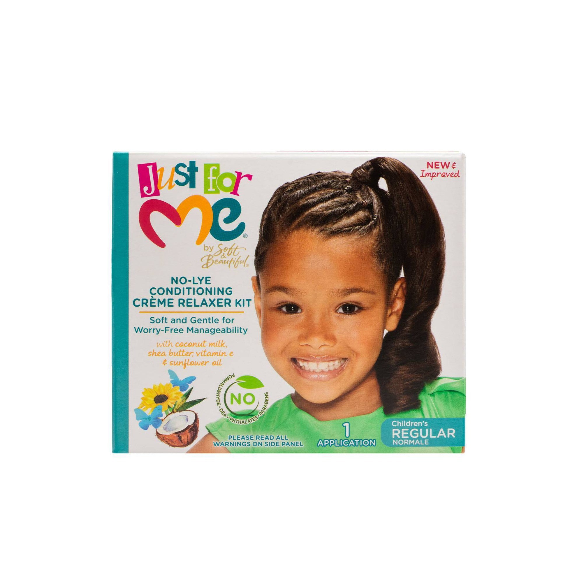 Just For Me No-Lye Conditioning Crème Relaxer Kit - Textured Hair, All Hair Types