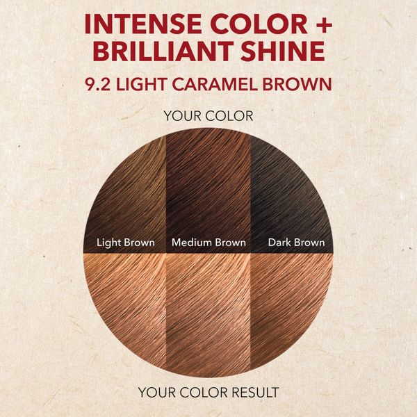 Creme of Nature Exotic Shine Permanent Hair Color - Light Caramel Brown 9.2