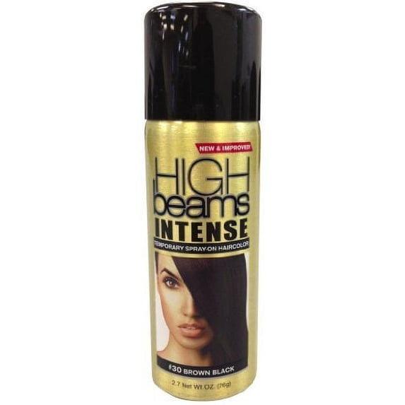 High Beams Temporary Spray On Hair Color Thickener, #30 Brown Black, 2.7oz