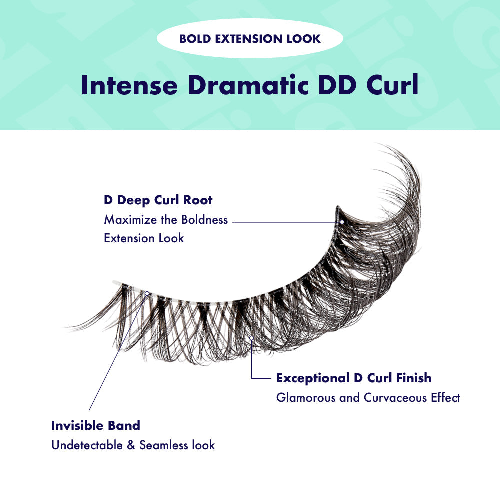 I Envy 3D Flick'd Strip Lashes - DD Curl - IFK07
