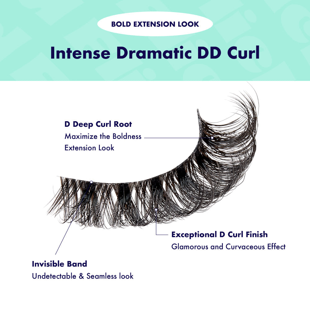I Envy 3D Flick'd Strip Lashes - DD Curl - IFK08