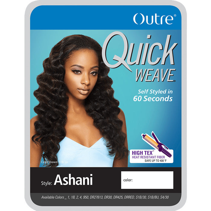 Outre Quick Weave Half Wig - ASHANI - 12"